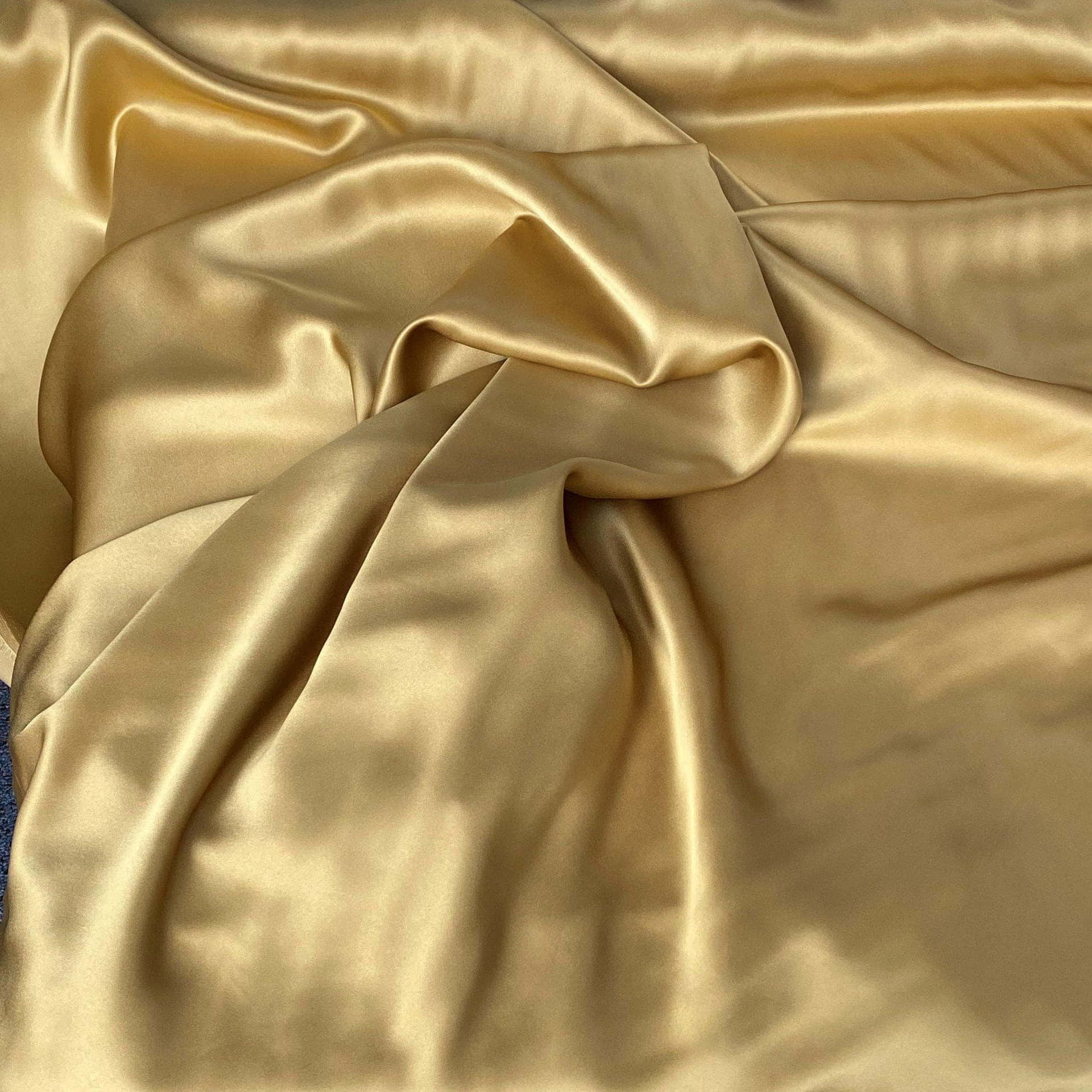 A Beautiful Warm-looking Fabric In Shades Of Gold And Yellow. Background