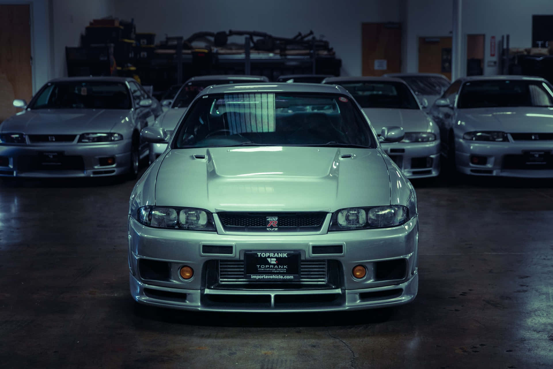 A Beautiful Widebody R33 Gtr Background