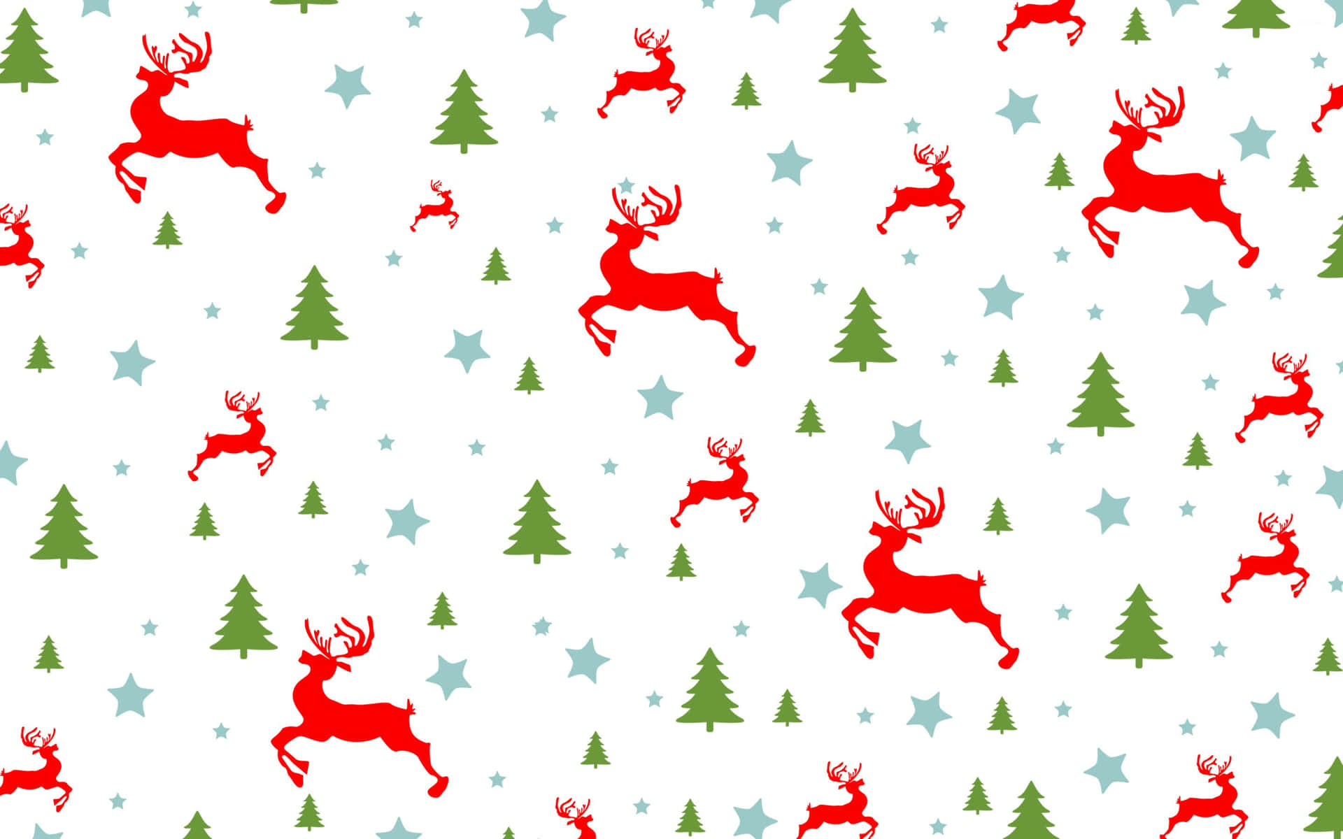 A Beautiful Winter-themed Christmas Pattern With A Variety Of Festive Decorations Background