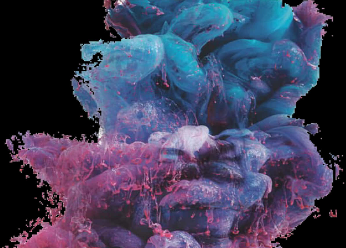 A Beautiful Wisp Of Smoke Dances Along In An Enchanting Evening Sky. Background