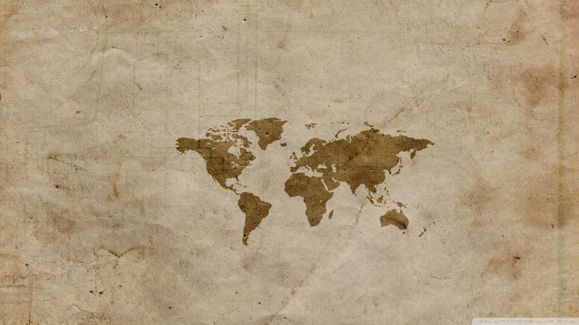 A Beautiful World Map Showing The Nations Of The World Background