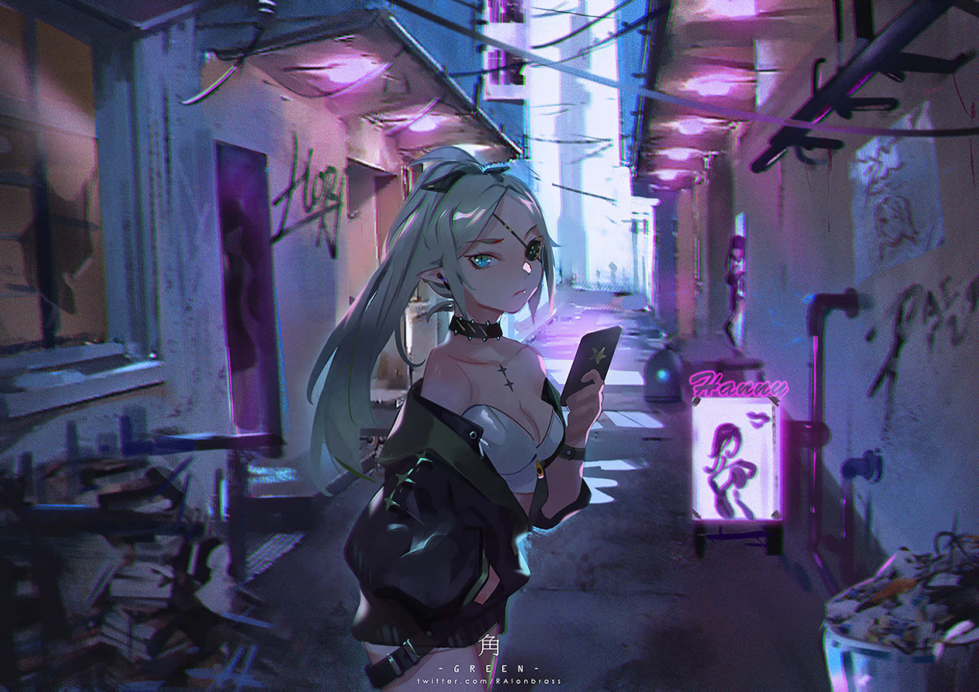 A Beautiful Yet Haunting Image Of A Mysterious Devil Girl Background