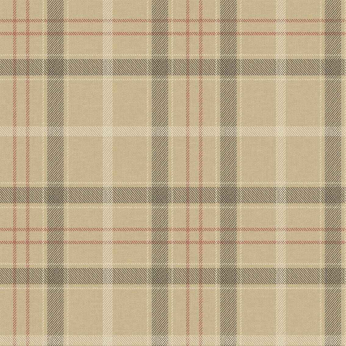 A Beige And Red Plaid Fabric Background