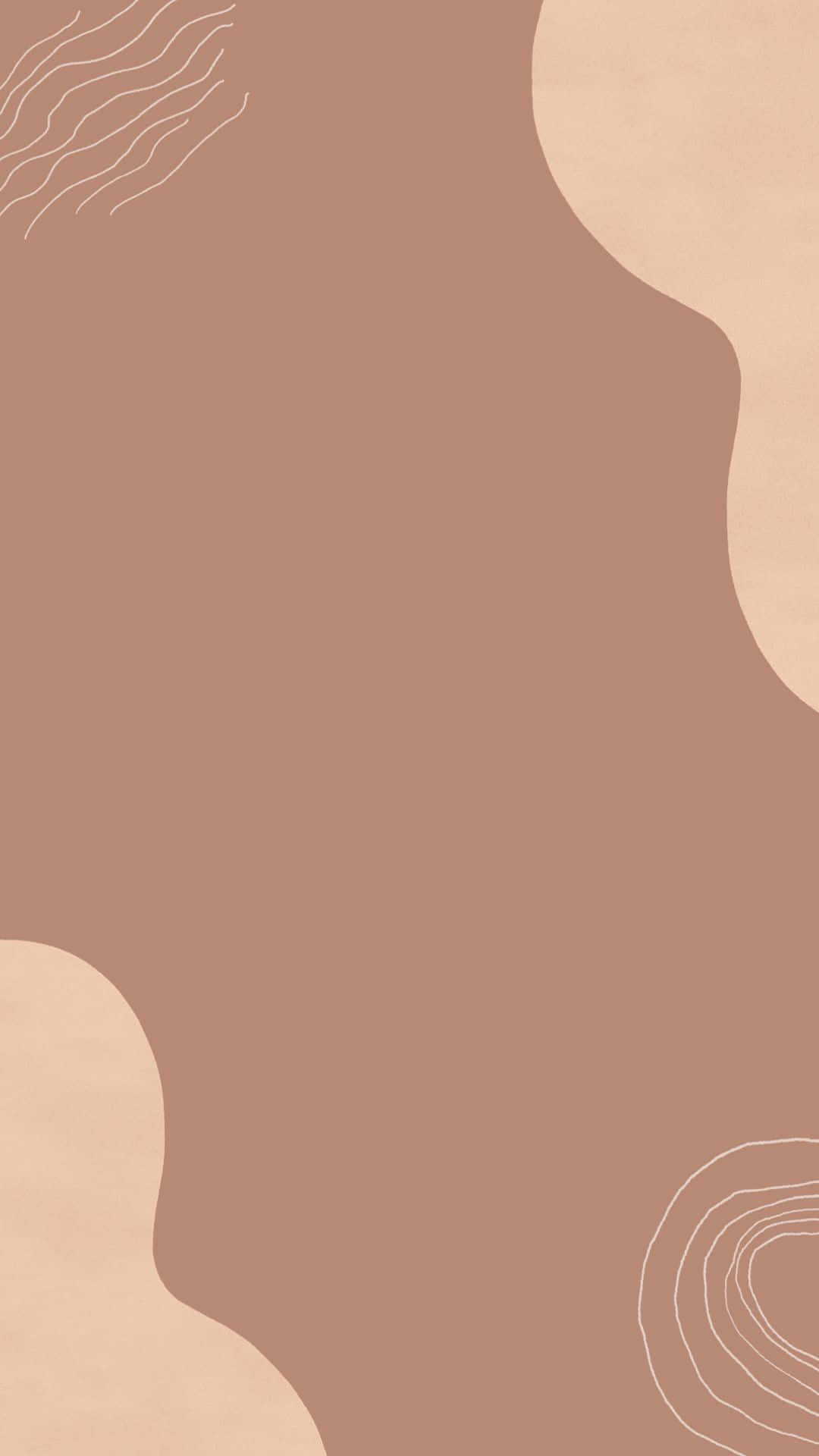 A Beige Background With A Wave Pattern