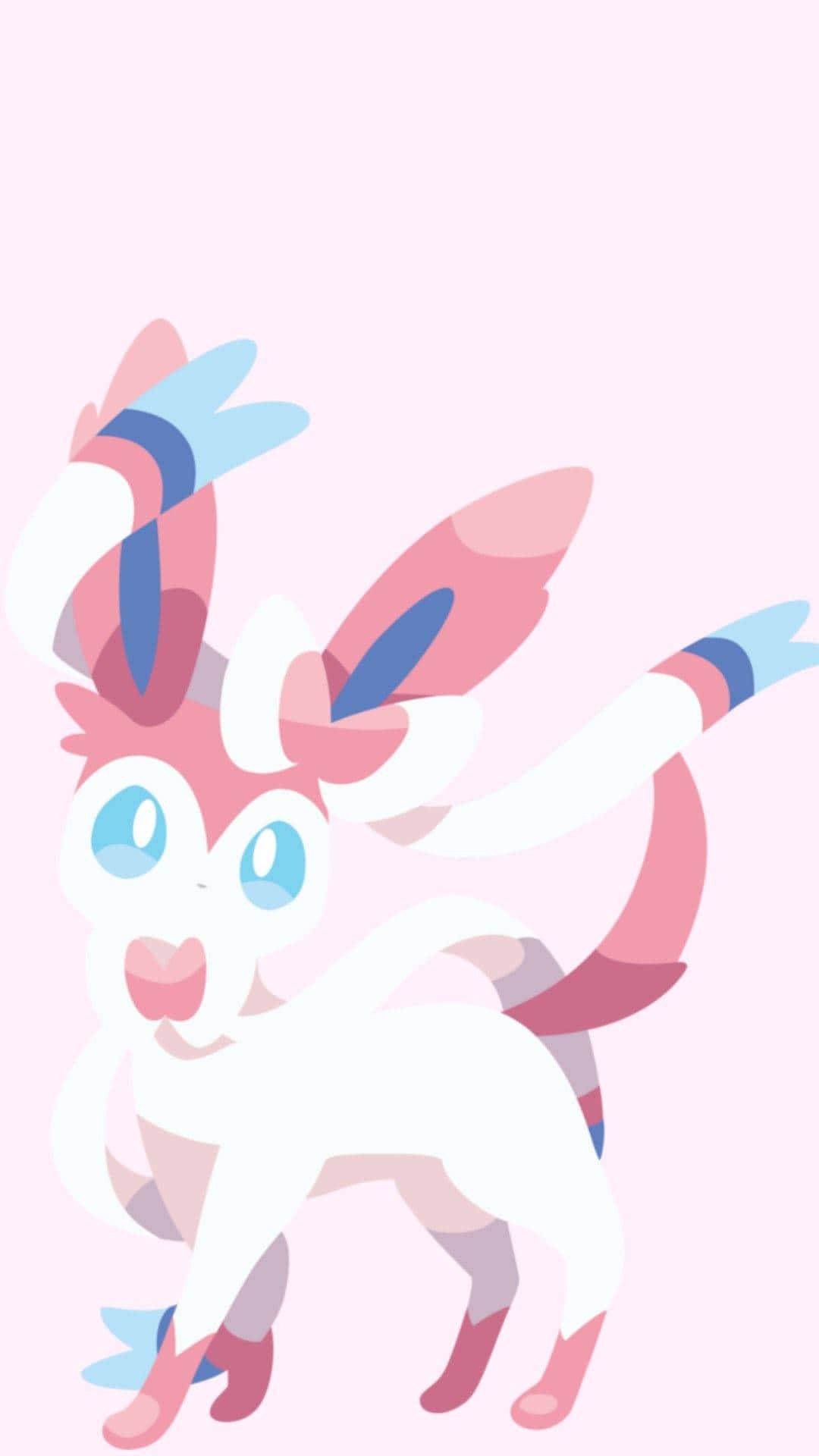 A Big Hug From Cute Sylveon Background