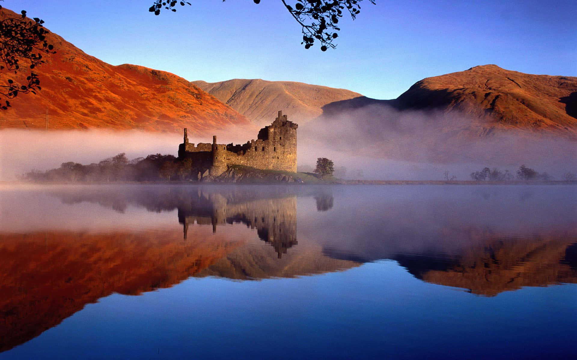 A Bird's Eye View Of Scotland Background