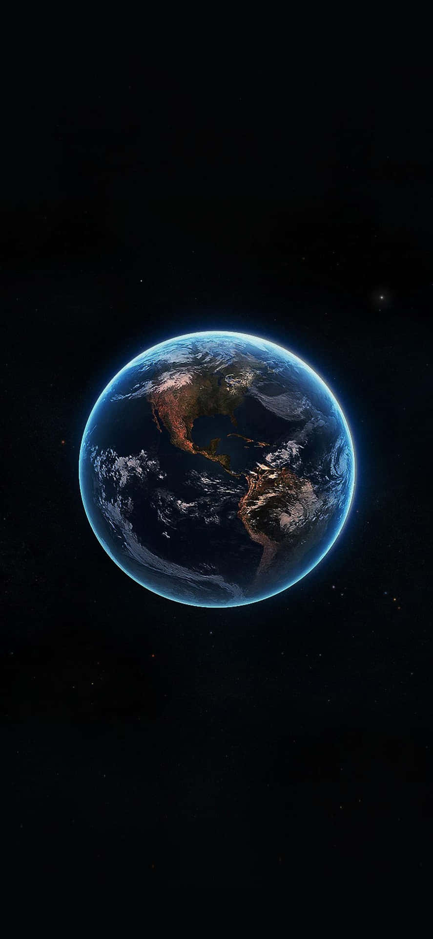 A Bird's Eye View Of The Earth Viewed From An Iphone. Background