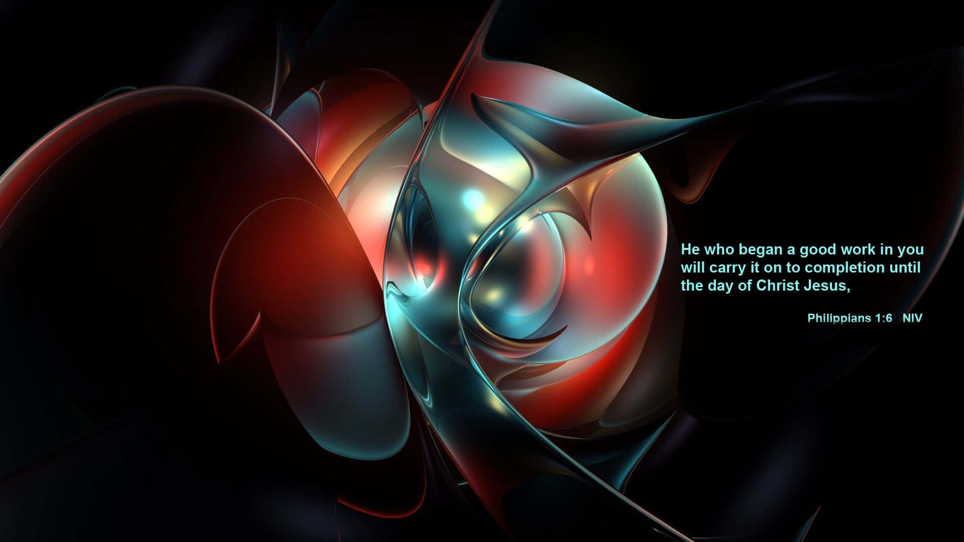 A Black And Blue Abstract Image With A Quote Background