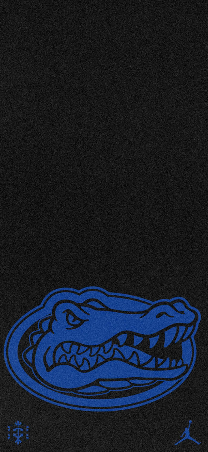 A Black And Blue Gator Logo On A Black Background Background