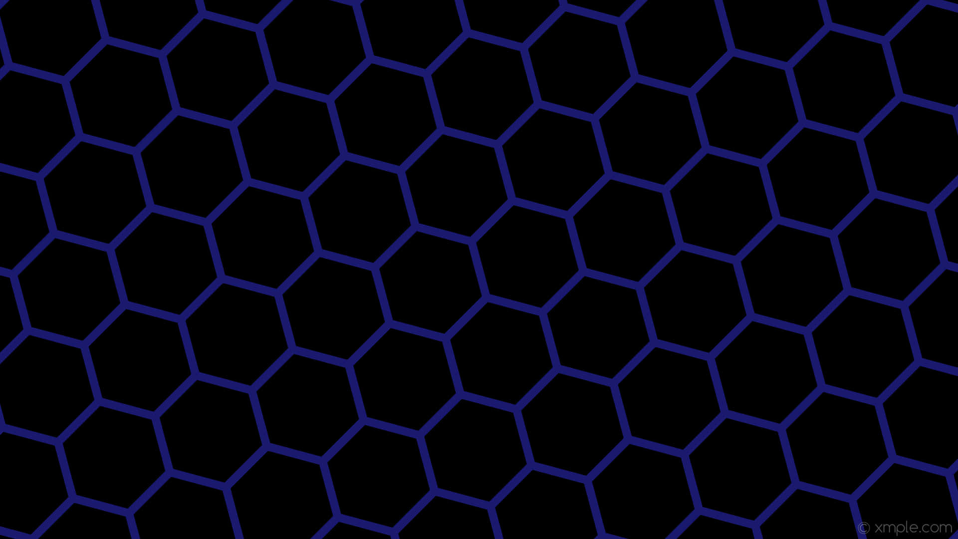 A Black And Blue Hexagonal Pattern Background