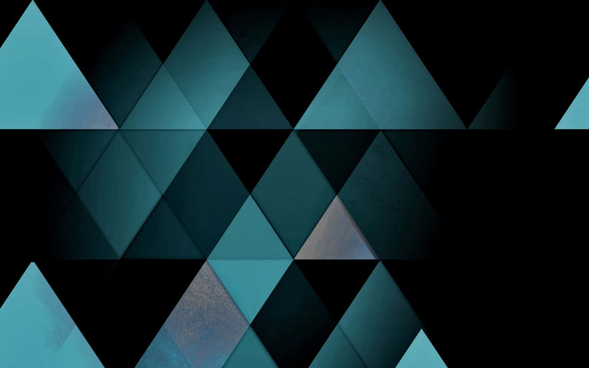 A Black And Blue Triangle Pattern With Triangles Background