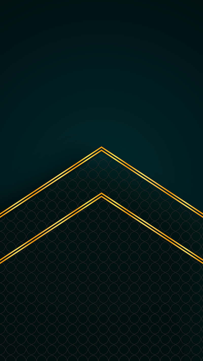 A Black And Gold Background With A Geometric Pattern Background