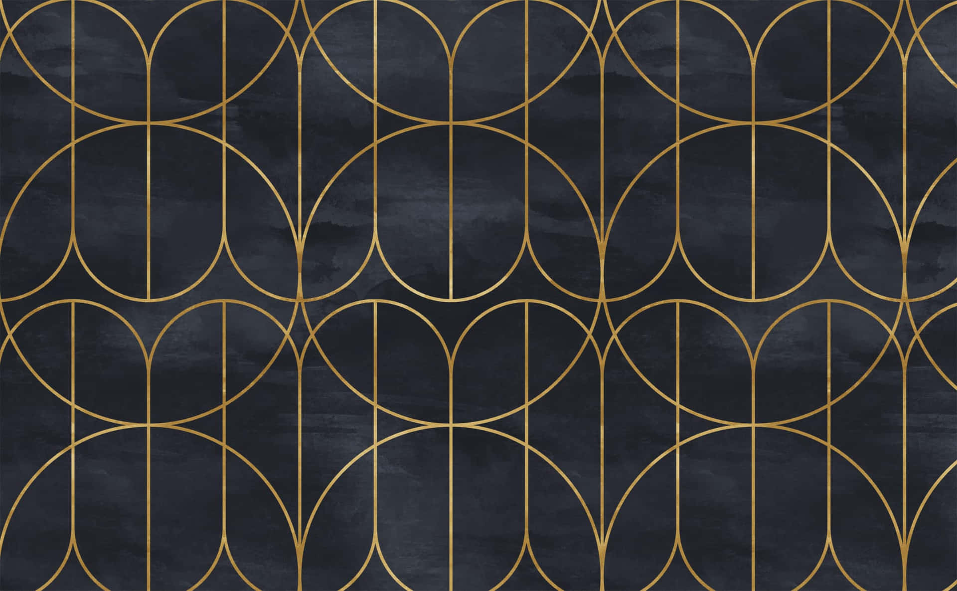A Black And Gold Wallpaper With Geometric Lines Background