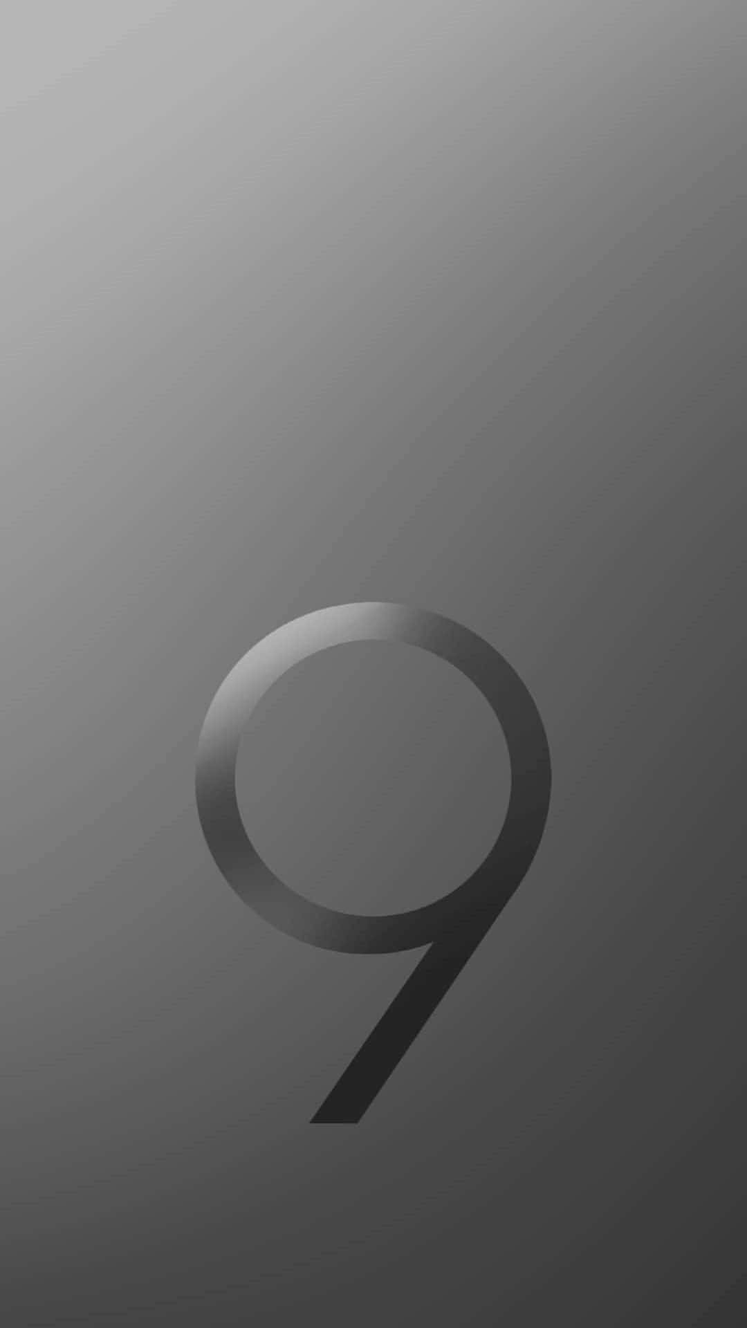 A Black And Gray Background With The Number 9 Background