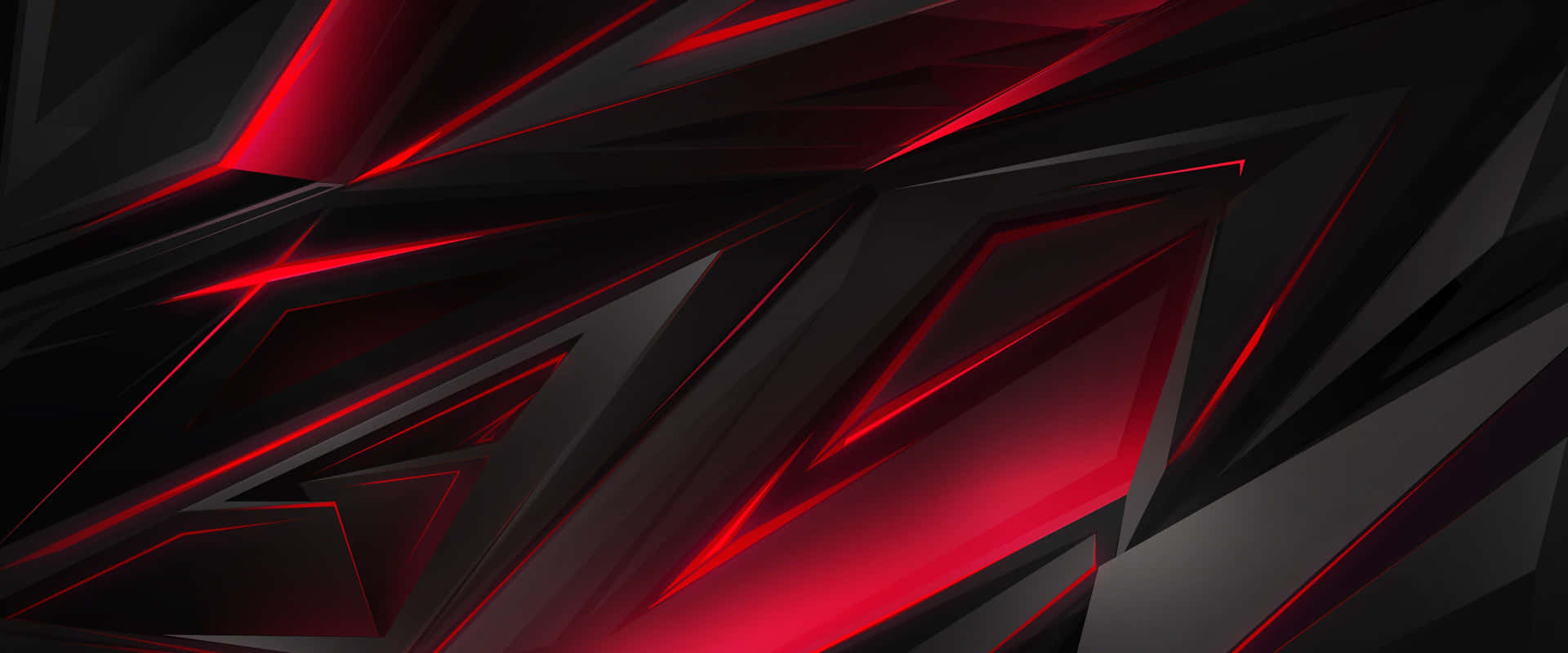 A Black And Red Abstract Background With Triangles Background