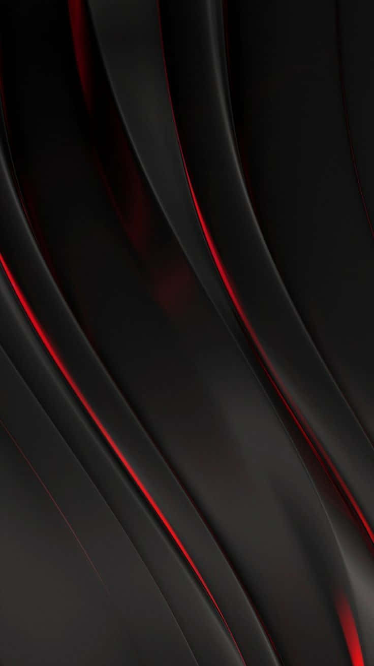 A Black And Red Abstract Background With Wavy Lines Background
