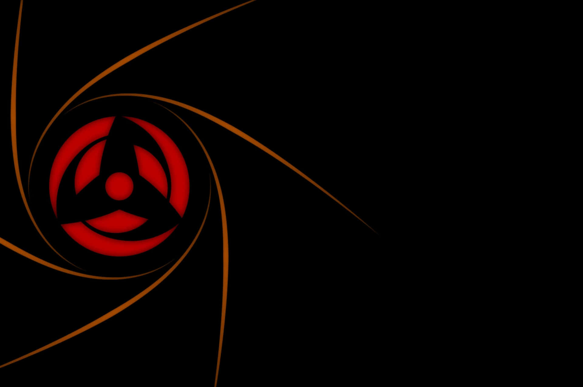 A Black And Red Background With A Red Circle Background