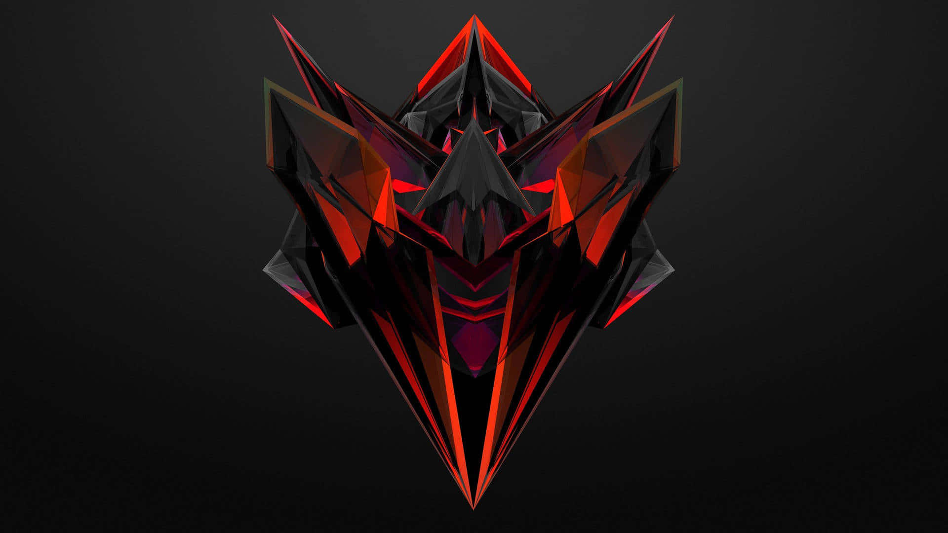 A Black And Red Logo With A Red And Black Design