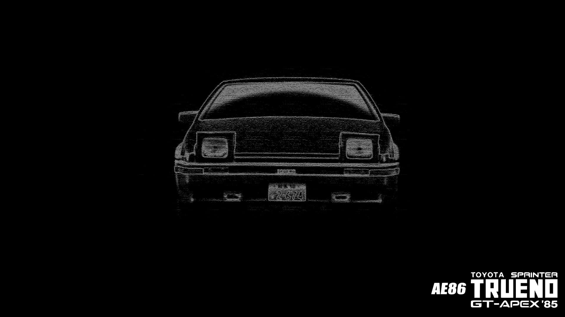 A Black And White Image Of A Car Background