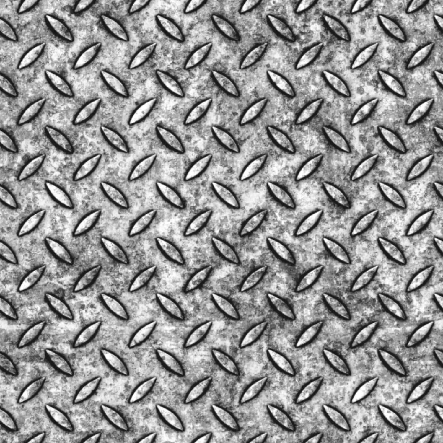 A Black And White Image Of A Diamond Plate Background