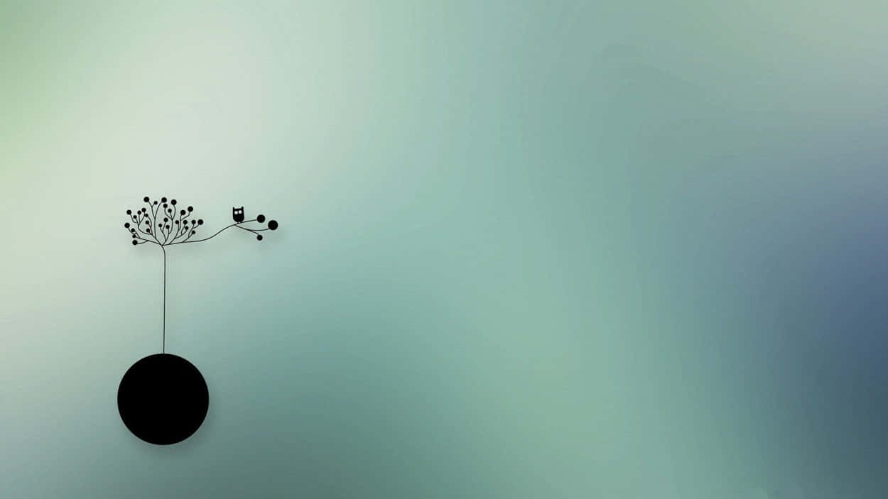 A Black And White Image Of A Flower Hanging From A Branch Background