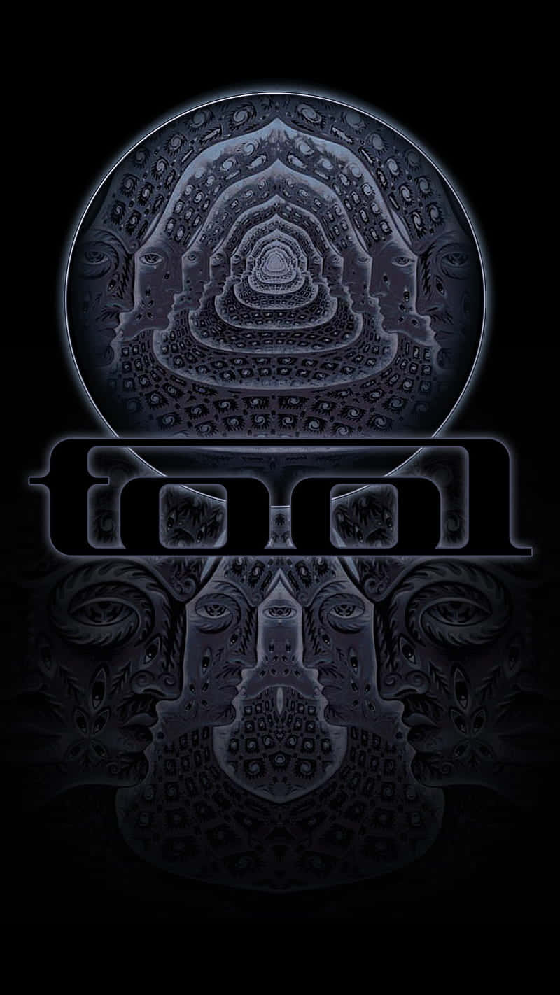 A Black And White Image Of A Logo With The Word Troll Background