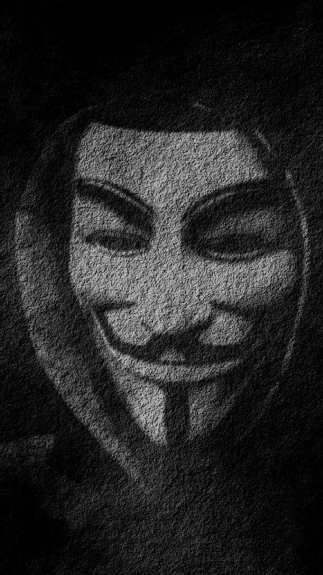 A Black And White Image Of A V For Vendetta Background