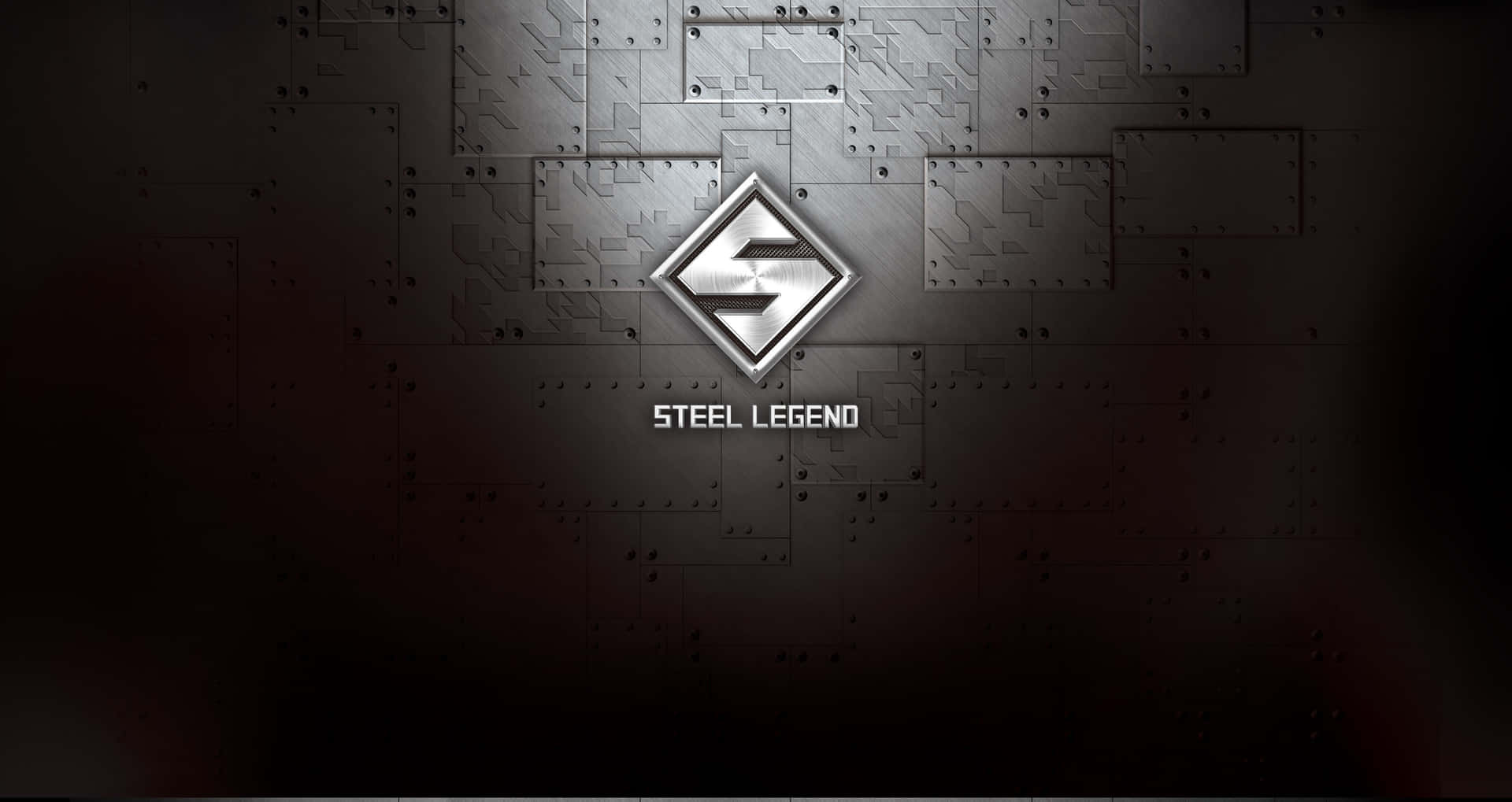 A Black And White Logo With The Word Steel Legend