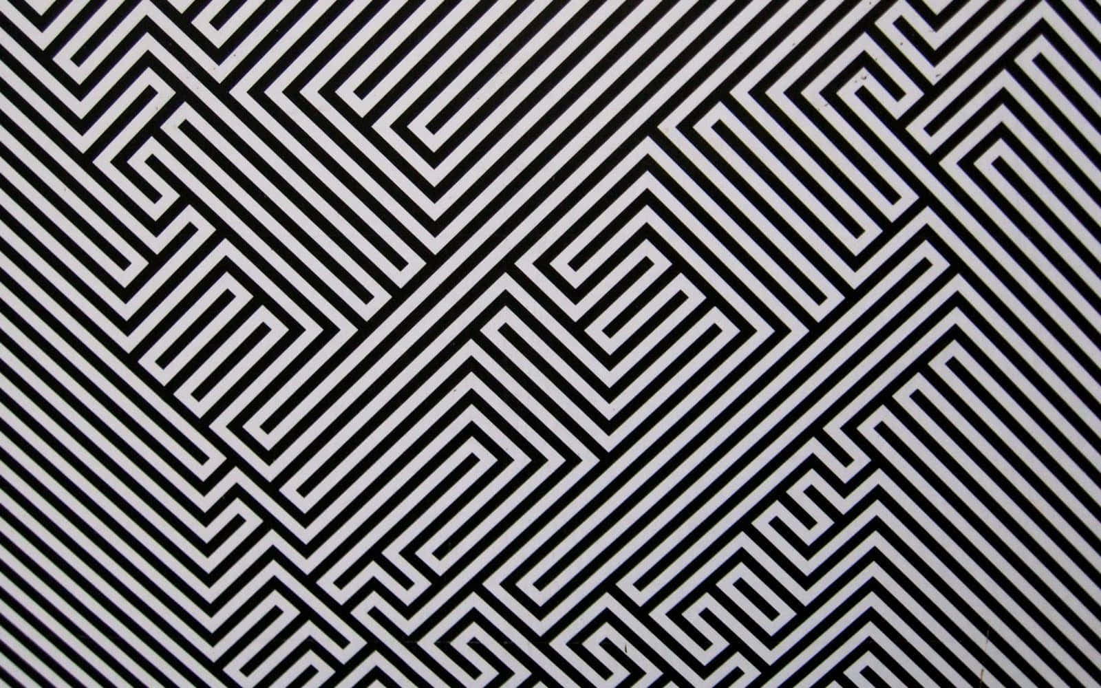 A Black And White Pattern With A Black And White Pattern Background