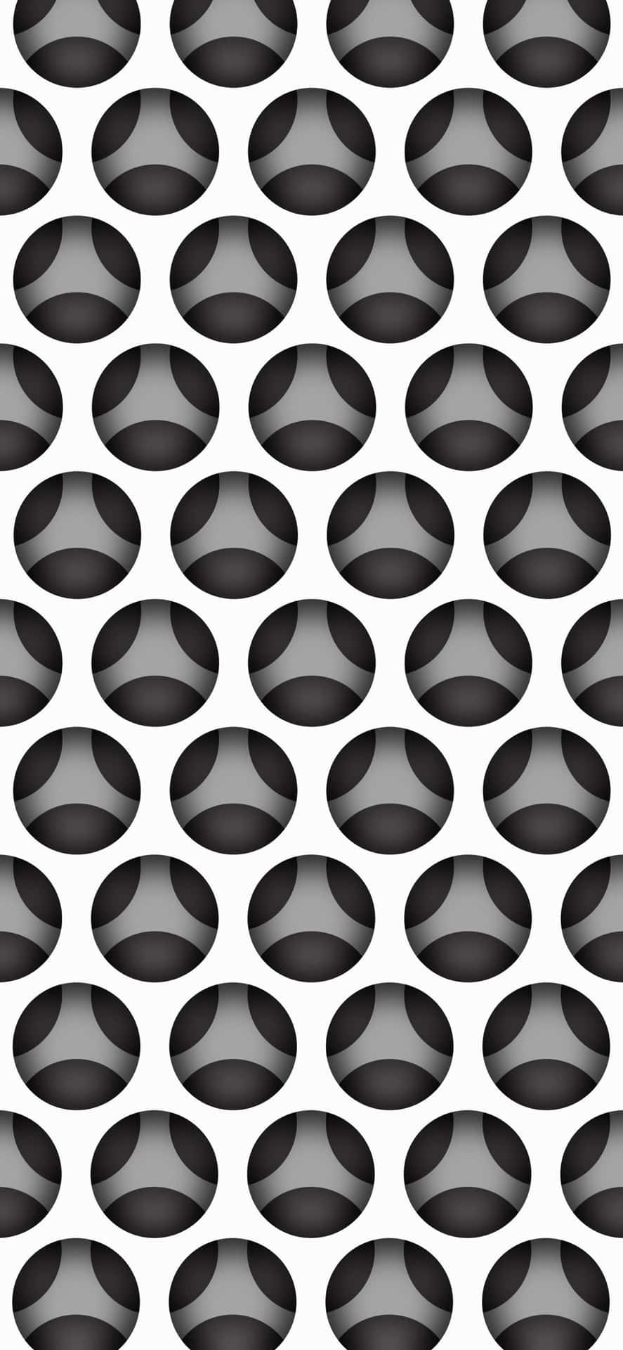 A Black And White Pattern With A Lot Of Circles Background