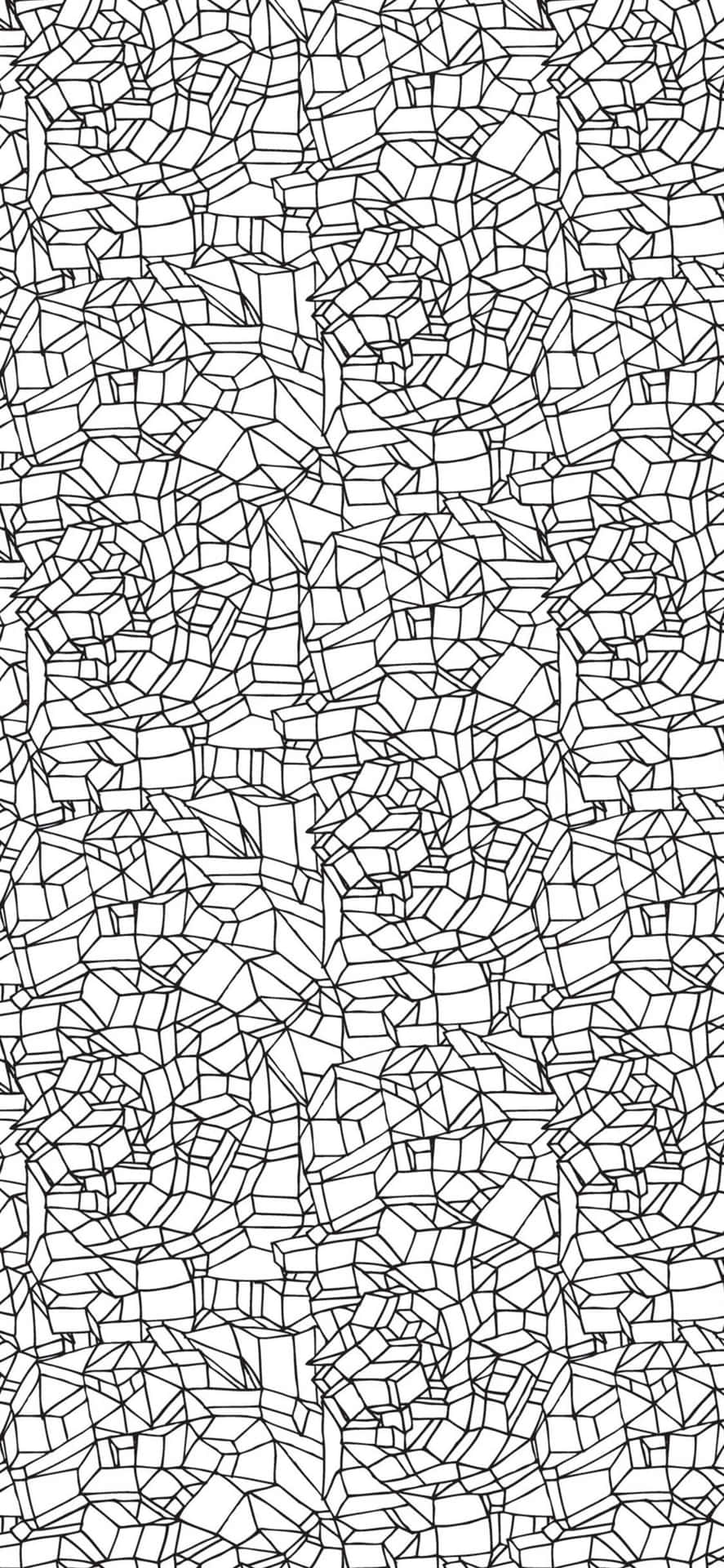 A Black And White Pattern With A Lot Of Lines Background