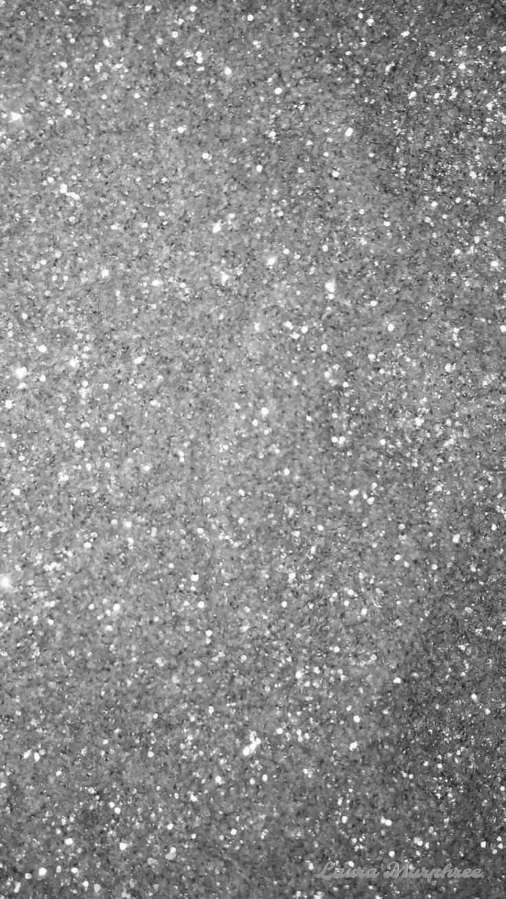 A Black And White Photo Of A Glittering Surface Background