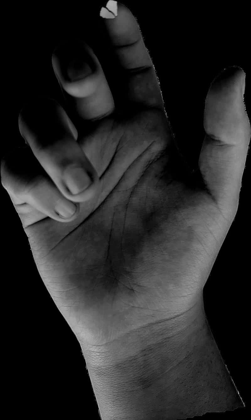 A Black And White Photo Of A Hand Reaching Out Background