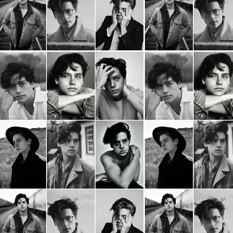 A Black And White Photo Of A Man With A Hat