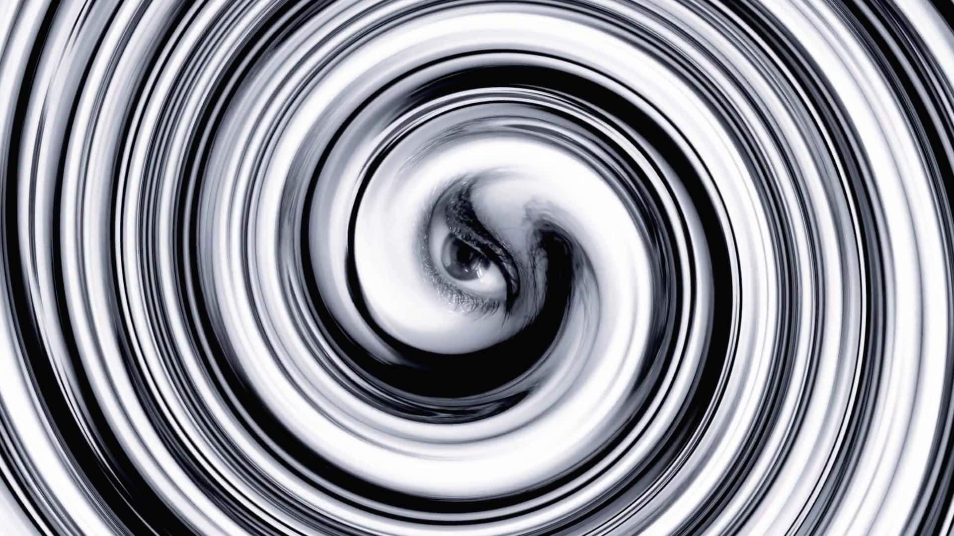 A Black And White Spiral With A White Background Background