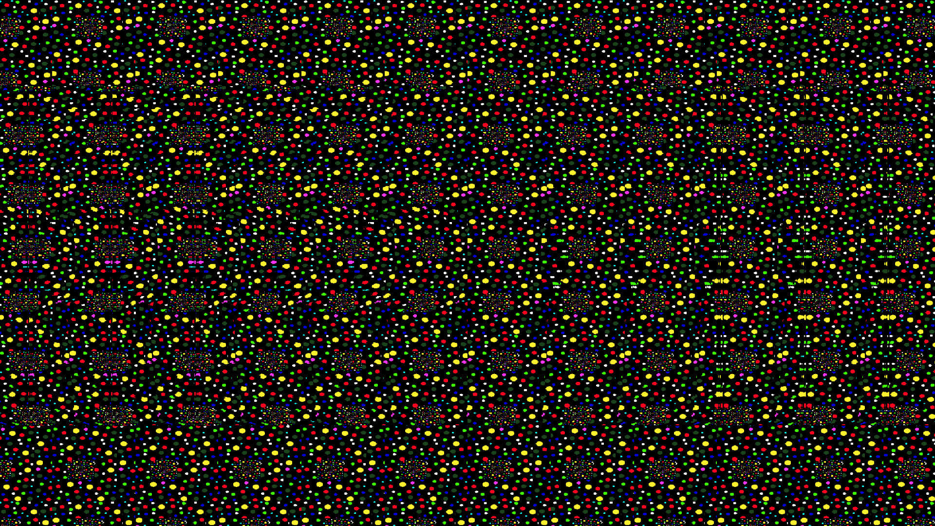 A Black And Yellow Pattern With Dots Background