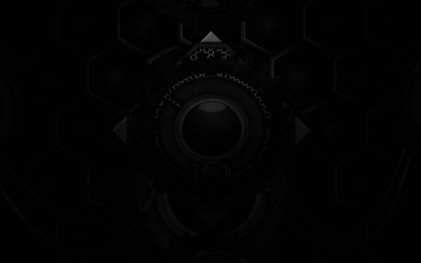 A Black Background With A Black Clock Background