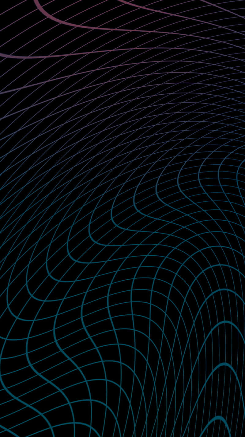 A Black Background With A Blue And Purple Wave Pattern Background