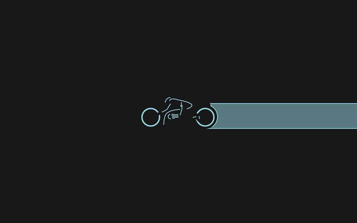 A Black Background With A Blue Line On It