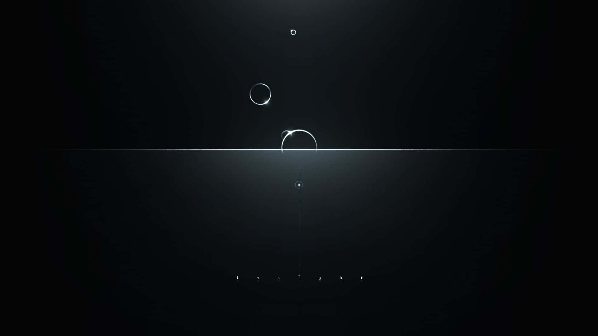 A Black Background With A Circle And Two Circles Background