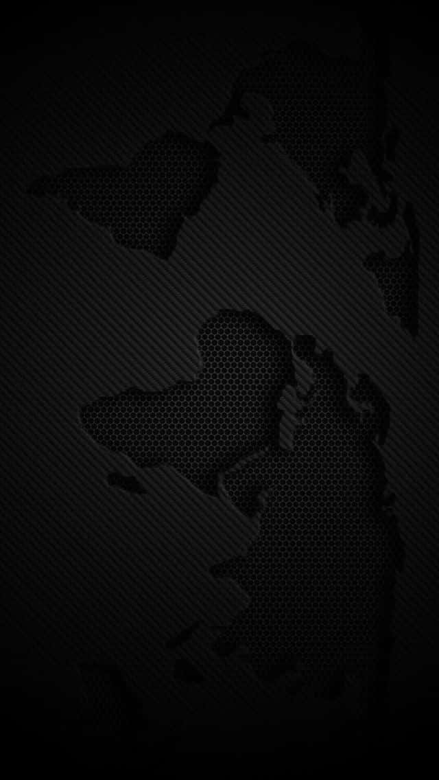 A Black Background With A Map Of The World Background