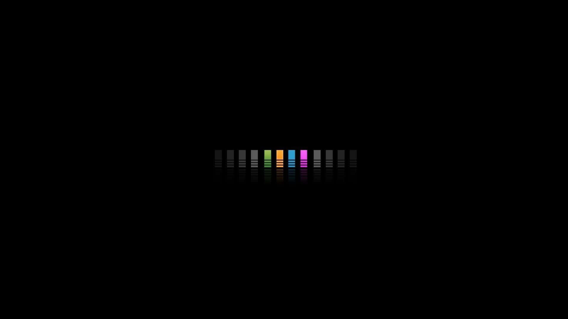 A Black Background With A Rainbow Colored Stripe Background