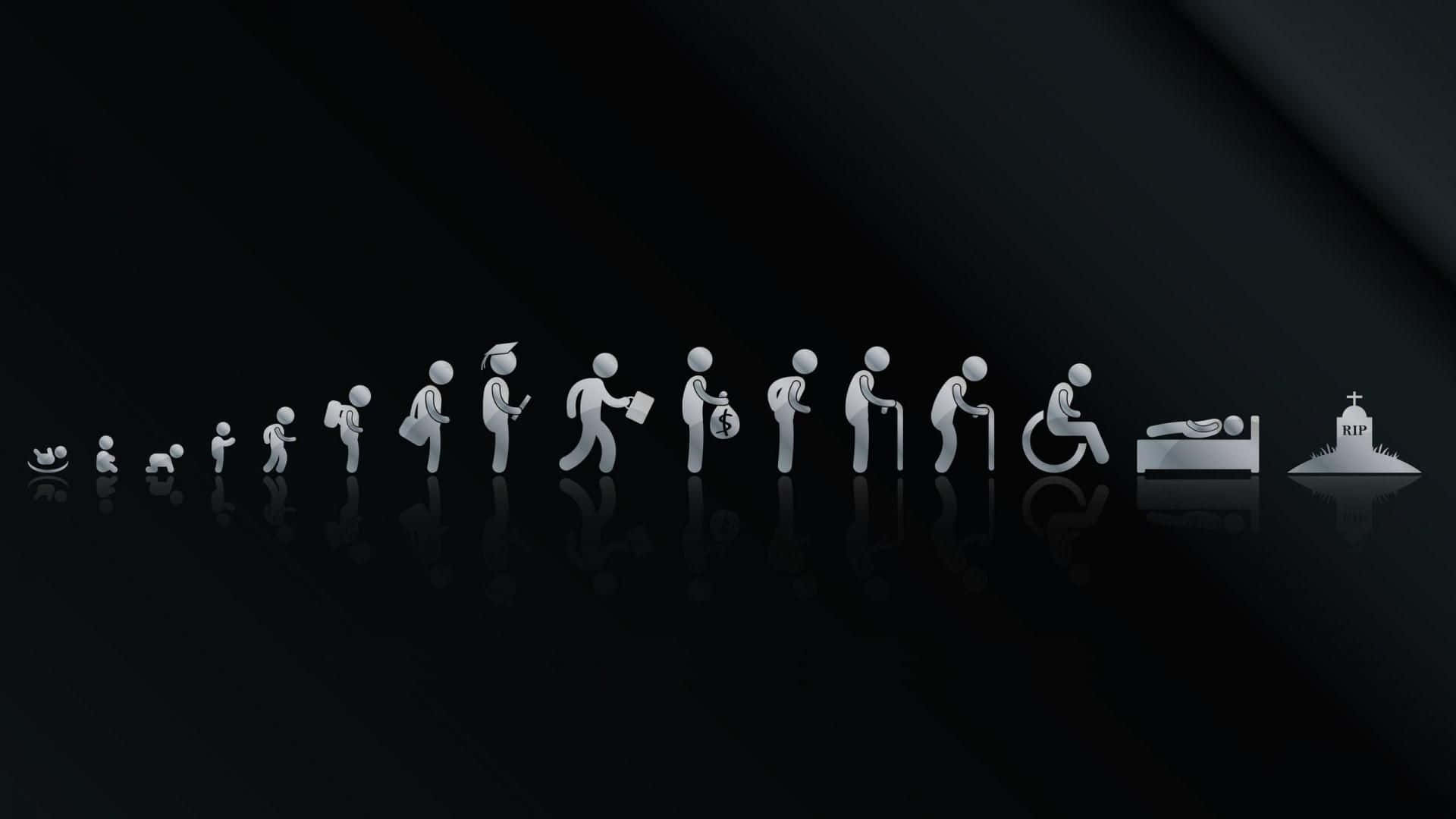 A Black Background With A Vibrant Pop Of Color Background