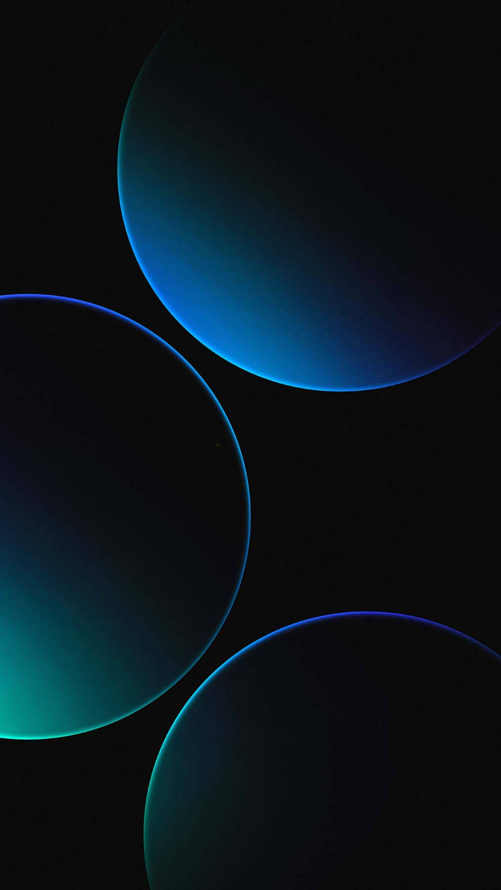 A Black Background With Blue Circles Background