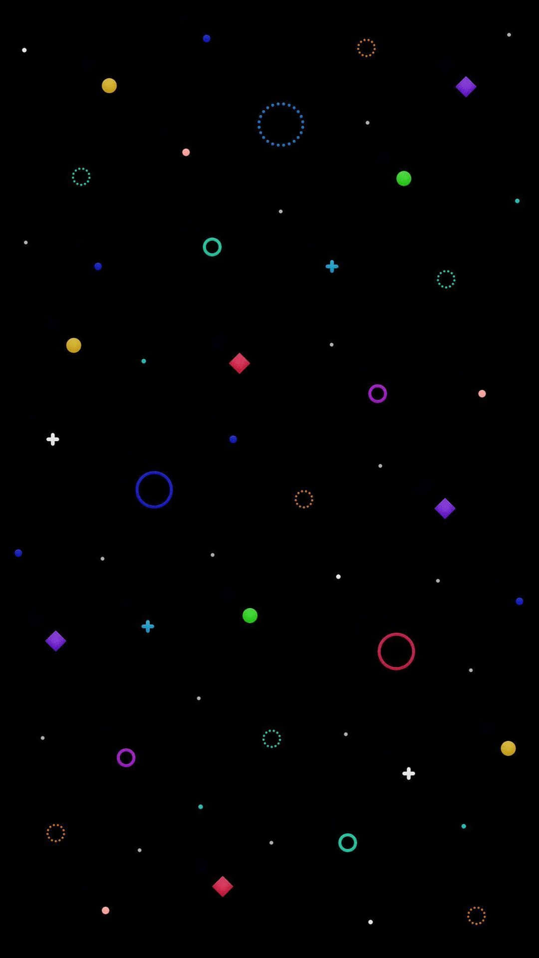 A Black Background With Colorful Circles And Dots Background