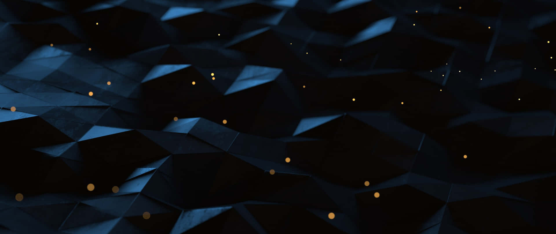 A Black Background With Gold Stars And Triangles Background
