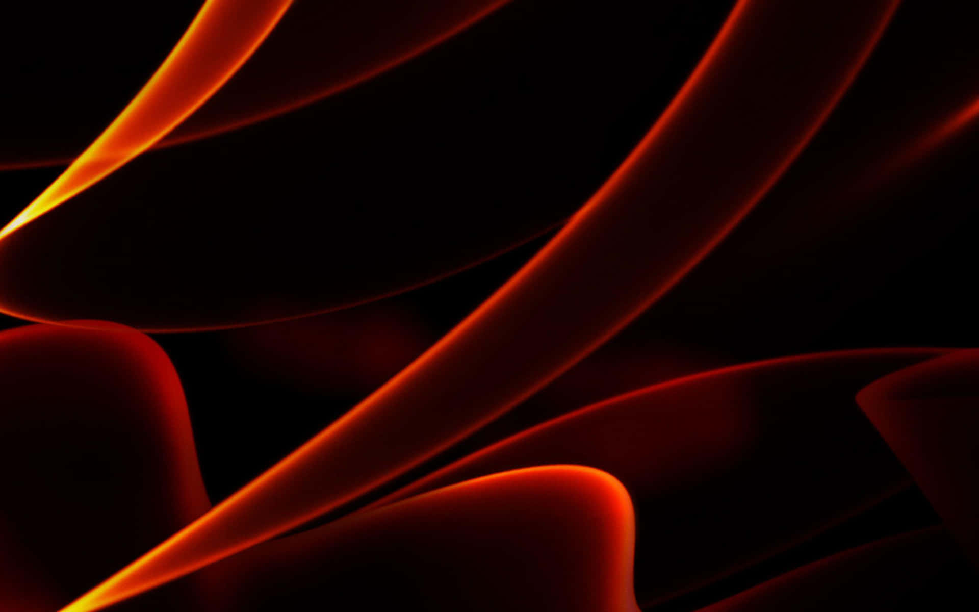 A Black Background With Orange And Yellow Swirls Background