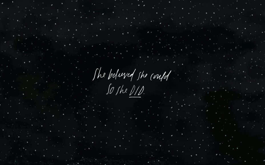 A Black Background With Stars And The Words,'no One Is Born In The Dark' Background