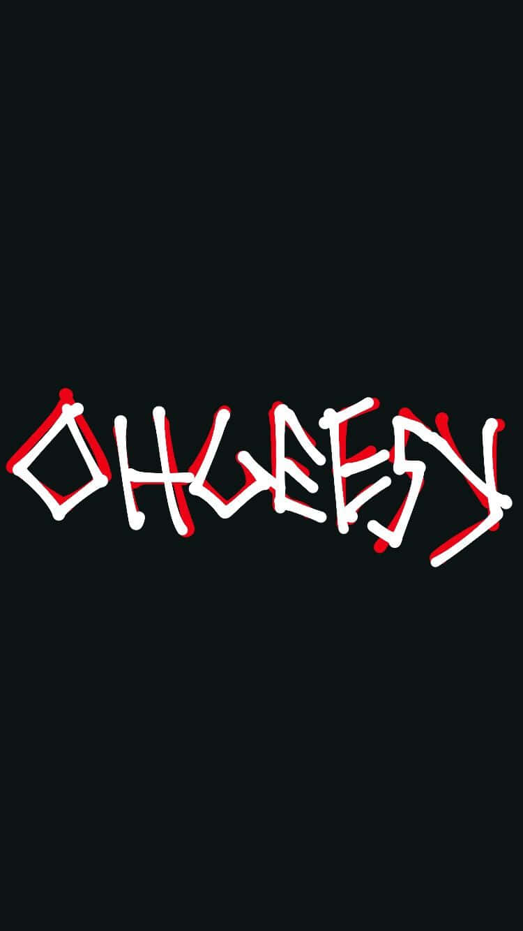 A Black Background With The Word Ohgeek Written On It Background