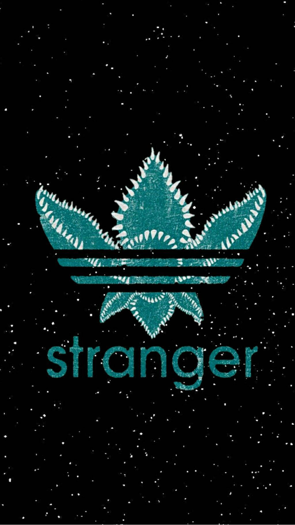 A Black Background With The Word Stranger On It Background